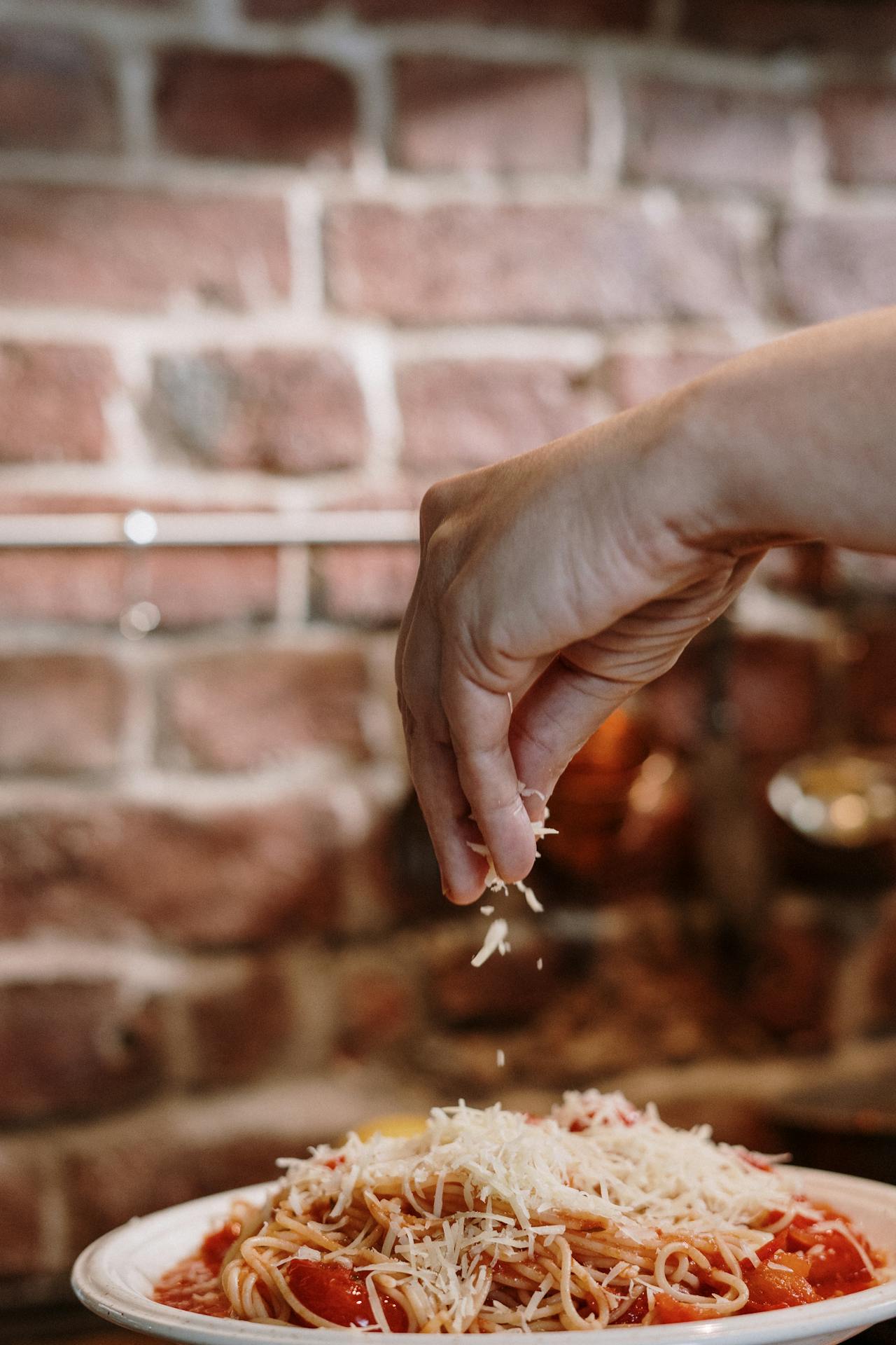 sprinkling cheese